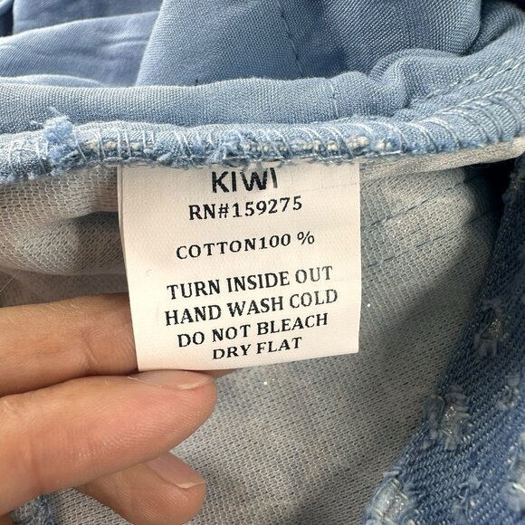 Women Sequined Denim Straight Leg Jeans Pants Size US M/6 High Waist Ripped - Picture 15 of 16